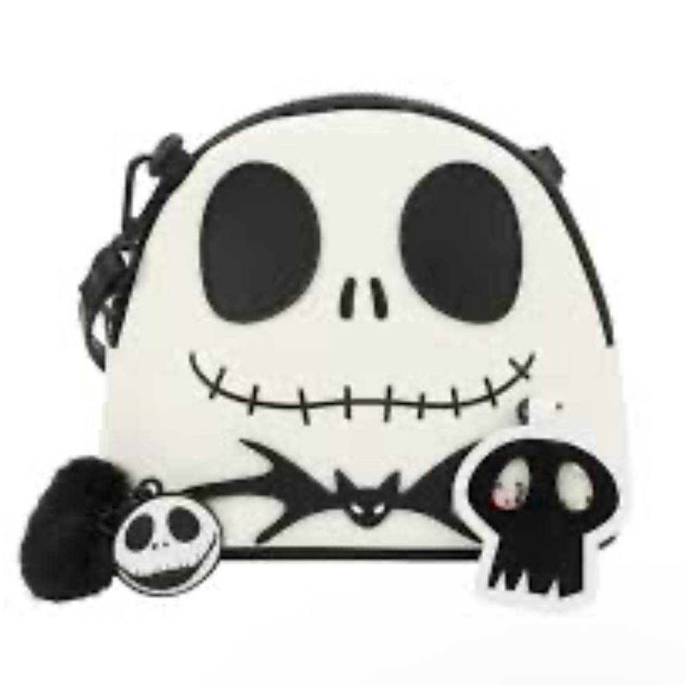 The Nightmare Before Christmas White and Black Crossbody Bag 3 piece set